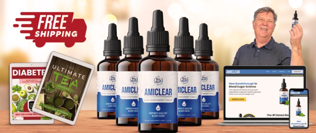 Amiclear blood sugar support supplement with bonus gifts and free shipping